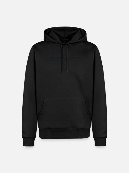 Sprachen Zitat - Männer Premium Bio Hoodie - Schwarz