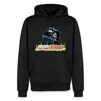Captain Laserhawk Blood Dragon Dolph Laserhawk - Sweat à capuche Premium bio Homme - noir - Devant - Nico (187cm)