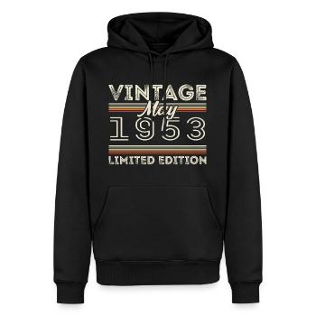 Mai 1953 Geburtstag 1953, Legendär seit Mai 1953 - Männer Premium Bio Hoodie - Schwarz - Vorne - Nico (187cm)