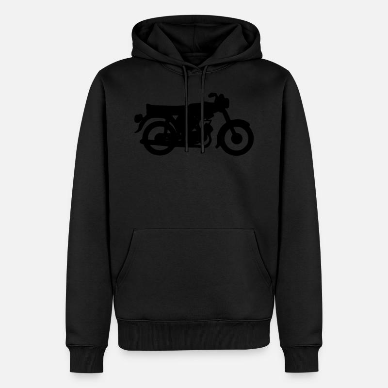 Die Simson S51 schwarz - Männer Premium Bio Hoodie - Schwarz
