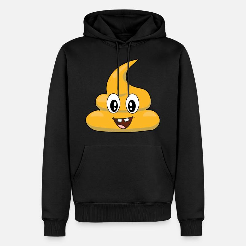 Logo Turd poli - Sweat à capuche Premium bio Homme - noir