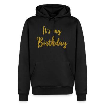 It's my Birthday - Männer Premium Bio Hoodie - Schwarz - Vorne - Nico (187cm)