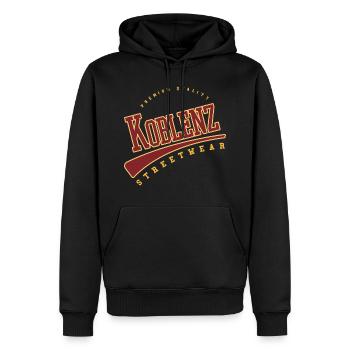 Koblenz Deutschland College High School Style - Männer Premium Bio Hoodie - Schwarz - Vorne - Nico (187cm)