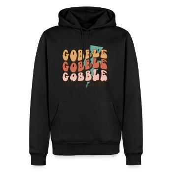 Thanksgiving Gobble jusqu’à ce que vous vacilliez - Sweat à capuche Premium bio Homme - noir - Devant - Nico (187cm)