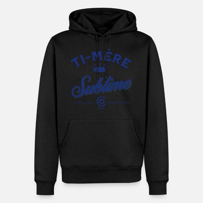 TE -MERE Sublime - Sweat à capuche Premium bio Homme - noir