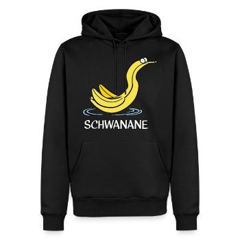 Schwanane - Männer Premium Bio Hoodie - Schwarz - Vorne - Nico (187cm)