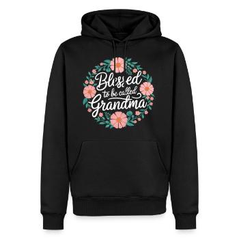 To Be Called Grandma 7 ID059 - Männer Premium Bio Hoodie - Schwarz - Vorne - Nico (187cm)