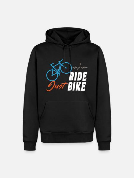 Just Ride Bike - Men’s Premium Organic Hoodie - black