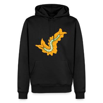 Le scolopendre scolopendre mille-pattes comme animal rampant - Sweat à capuche Premium bio Homme - noir - Devant - Nico (187cm)
