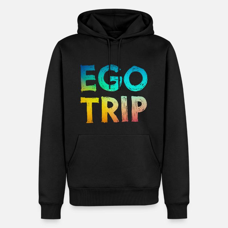 Egotrip - Sweat à capuche Premium bio Homme - noir
