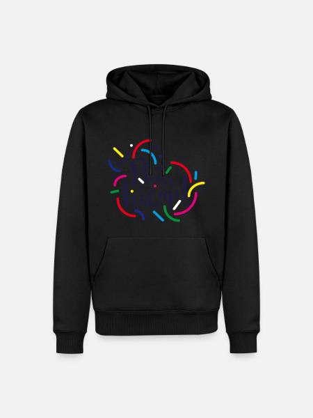 Bitte, wach auf! - Männer Premium Bio Hoodie - Schwarz