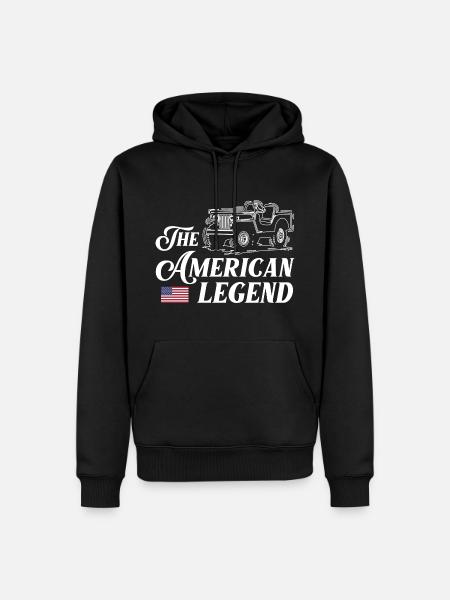 JeepsThe American Legend - Men’s Premium Organic Hoodie - black