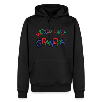 Welt bester Großvater - Männer Premium Bio Hoodie - Schwarz - Vorne - Nico (187cm)