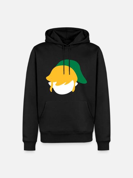link - Sweat à capuche Premium bio Homme - noir