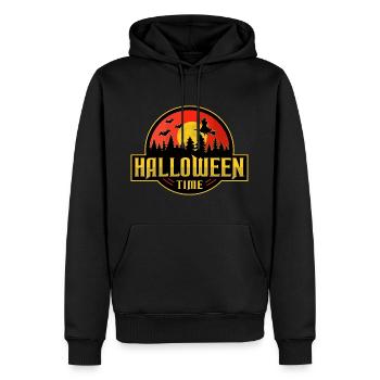 Halloween - Sweat à capuche Premium bio Homme - noir - Devant - Nico (187cm)
