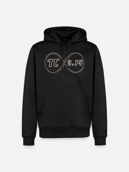 pi - Men’s Premium Organic Hoodie - black