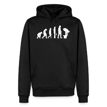 Nageur Evolution DLRG sport natation - Sweat à capuche Premium bio Homme - noir - Devant - Nico (187cm)