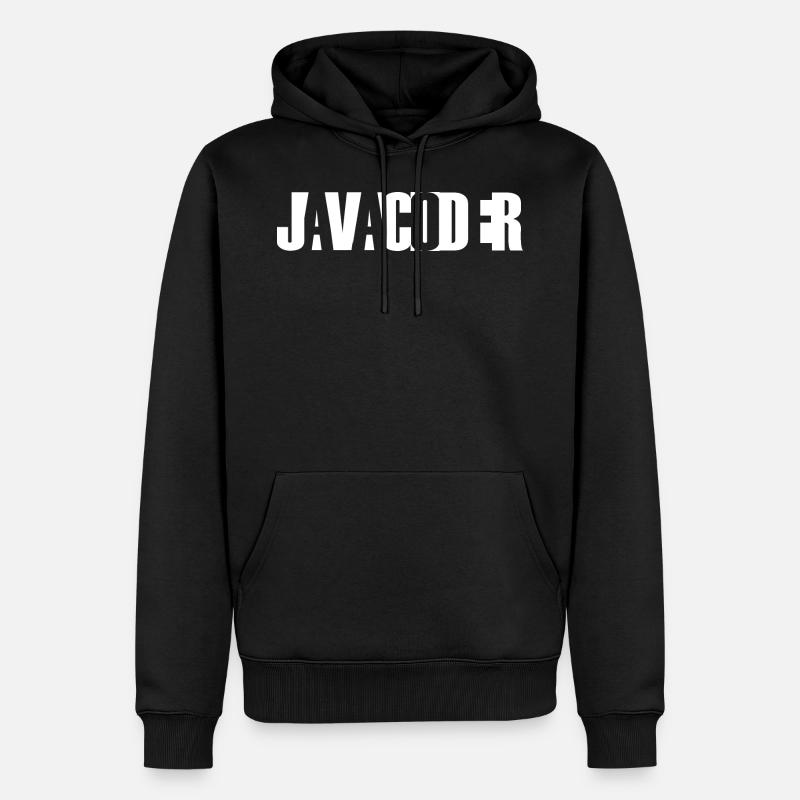 Java-Coder, Java-Entwickler - Männer Premium Bio Hoodie - Schwarz