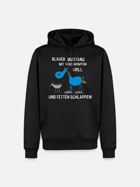 Blauer - Männer Premium Bio Hoodie - Schwarz