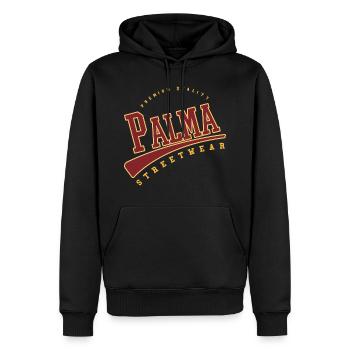 Palma Mallorca Espagne Collège Style Lycée - Sweat à capuche Premium bio Homme - noir - Devant - Nico (187cm)
