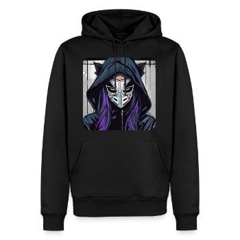 Fille Cybergoth Cool - Sweat à capuche Premium bio Homme - noir - Devant - Nico (187cm)