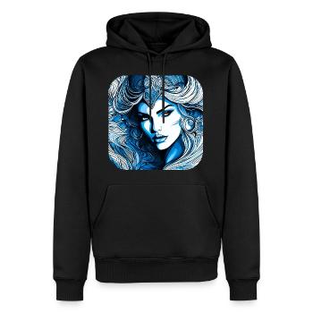 Mystic Fantasy Femme - Sweat à capuche Premium bio Homme - noir - Devant - Nico (187cm)