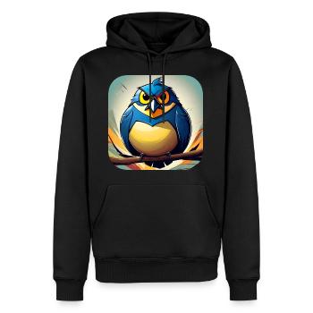 Dicker kleiner Vogel - Männer Premium Bio Hoodie - Schwarz - Vorne - Nico (187cm)