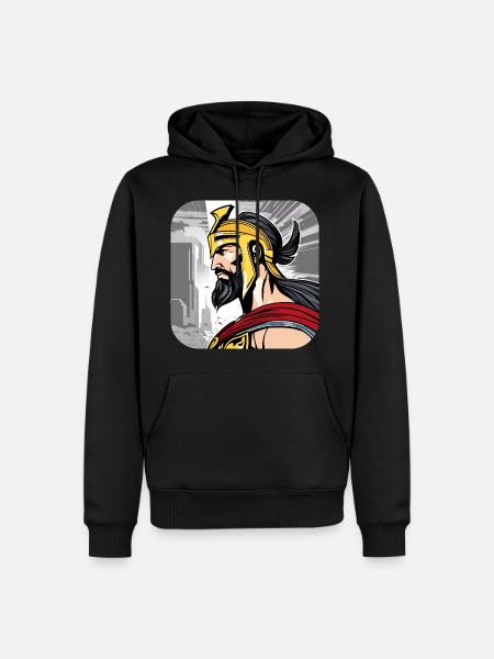 Sparta Warrior - Men’s Premium Organic Hoodie - black