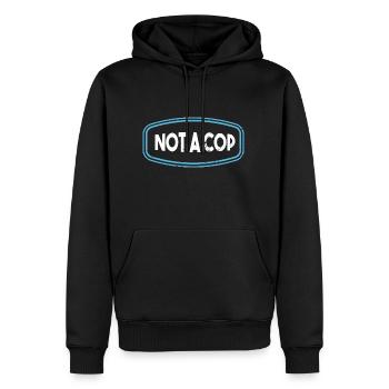 Antifa Pas un policier Cadeau de violence de la police policière - Sweat à capuche Premium bio Homme - noir - Devant - Nico (187cm)