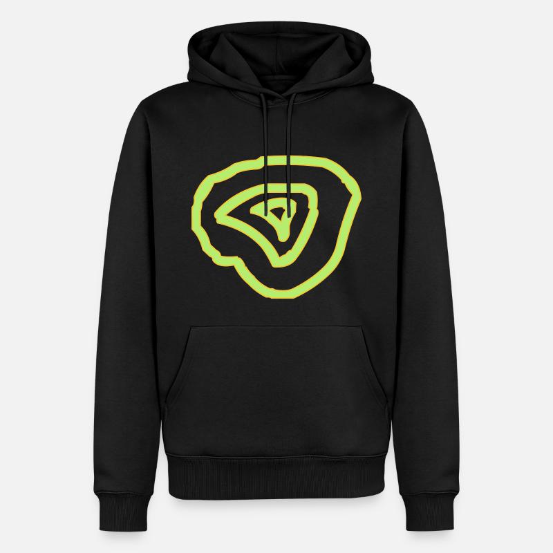 Kreise - Männer Premium Bio Hoodie - Schwarz