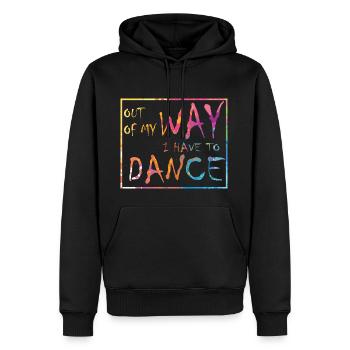 Aus dem Weg ich muss tanzen Party Tänzer - Männer Premium Bio Hoodie - Schwarz - Vorne - Nico (187cm)