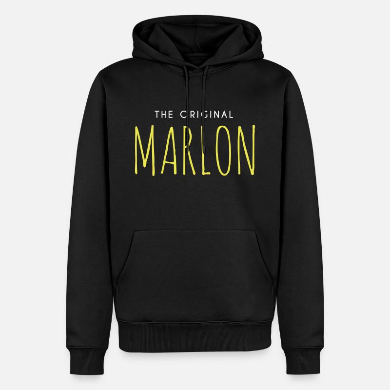 Le cadeau de Marlon - Sweat à capuche Premium bio Homme - noir