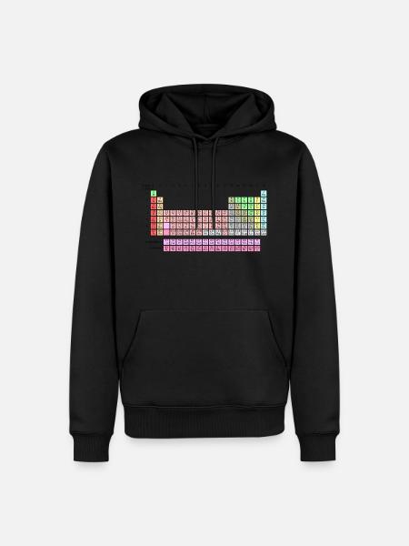 Periodensystem - Männer Premium Bio Hoodie - Schwarz