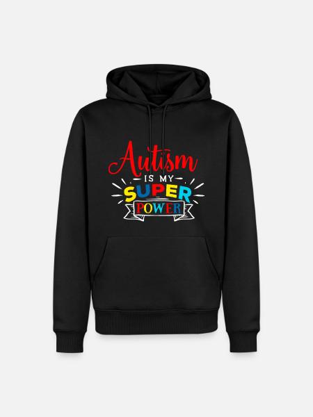 Autism Autist ADHD Autism Asperger Gift - Men’s Premium Organic Hoodie - black