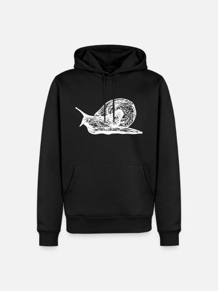 Snail - snail - Men’s Premium Organic Hoodie - black