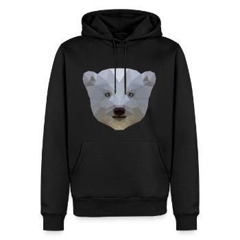 polar bear - Men’s Premium Organic Hoodie - black - Front - Nico (187cm)