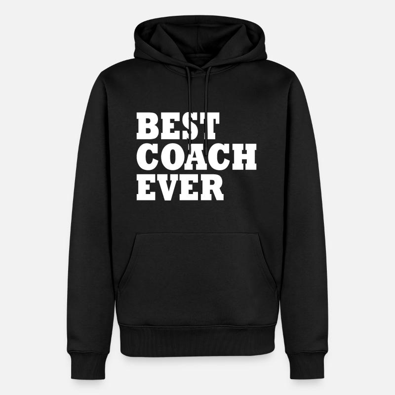 Best coach ever - Sweat à capuche Premium bio Homme - noir
