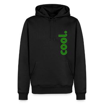 Cool. - Sweat à capuche Premium bio Homme - noir - Devant - Nico (187cm)