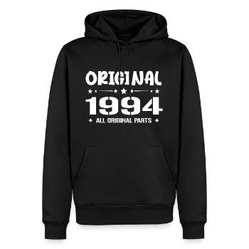 Né en 1994, Cadeau Anniversaire 1994 Original 1994 - Männer Premium Bio Hoodie - Schwarz - Vorne - Nico (187cm)
