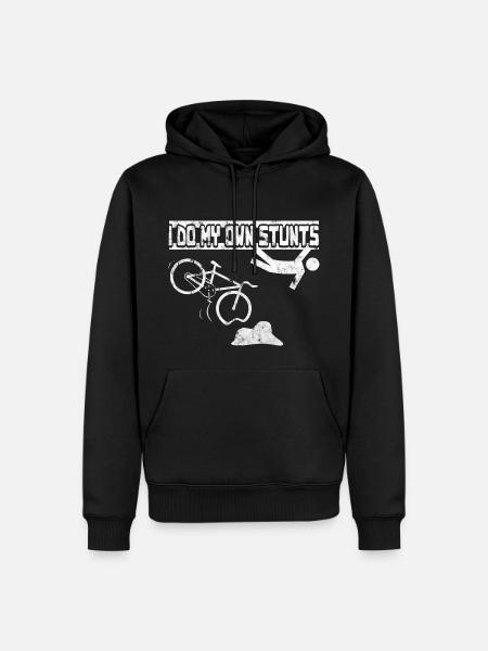 I do my own stunts MTB - Men’s Premium Organic Hoodie - black