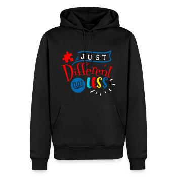 Autisme Autiste ADHD Autisme Asperger Cadeau - Sweat à capuche Premium bio Homme - noir - Devant - Nico (187cm)