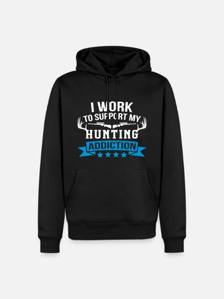 Soutenir ma chasse - Sweat à capuche Premium bio Homme - noir