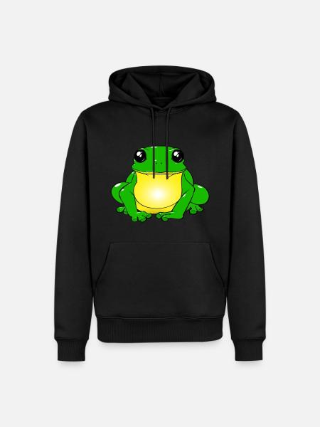 Frosch - Sweat à capuche Premium bio Homme - noir