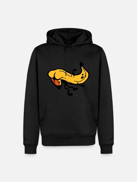 Banana Butt - Men’s Premium Organic Hoodie - black