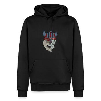 Wikinger Odin Vikings - Männer Premium Bio Hoodie - Schwarz - Vorne - Nico (187cm)