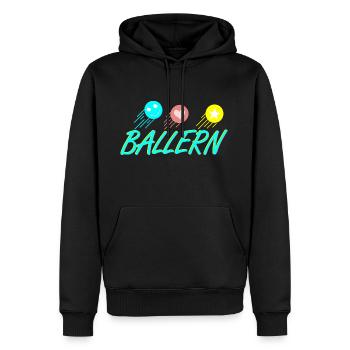 MDMA - tournage - Sweat à capuche Premium bio Homme - noir - Devant - Nico (187cm)