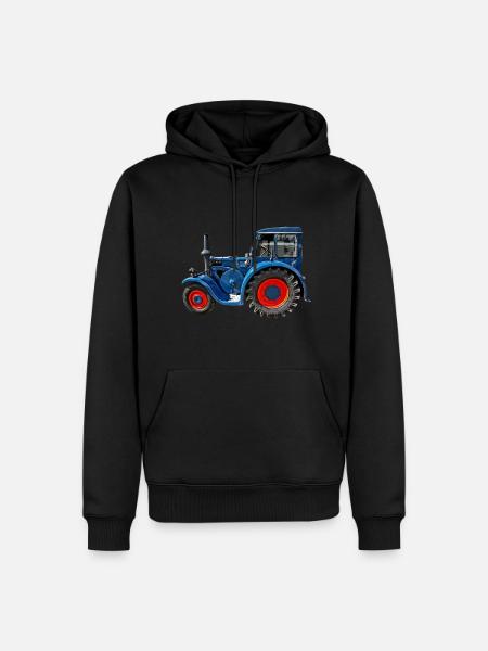 Bulldog - Men’s Premium Organic Hoodie - black
