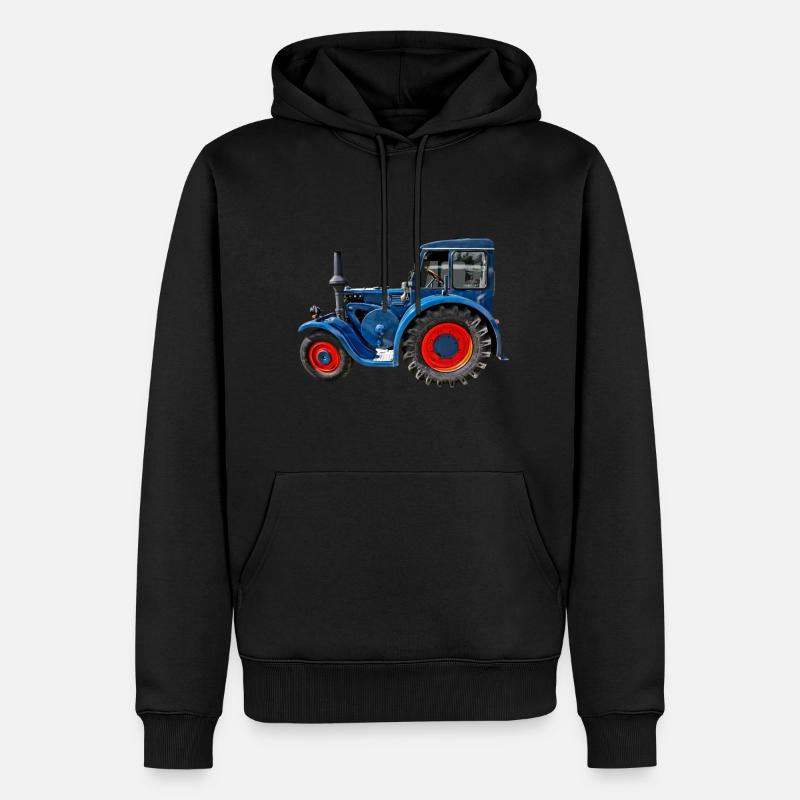 Bouledogue - Sweat à capuche Premium bio Homme - noir