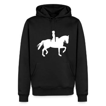 Equitation Riding Equestrian Equestrian Equestrian sport - Men’s Premium Organic Hoodie - black - Front - Nico (187cm)