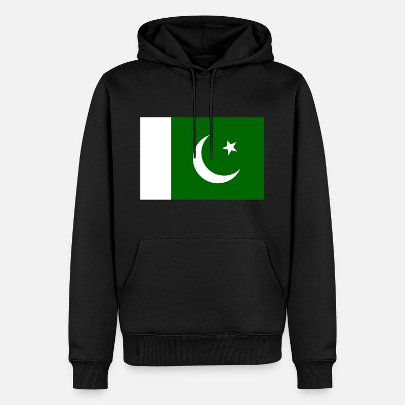 Drapeau du Pakistan - Sweat à capuche Premium bio Homme - noir
